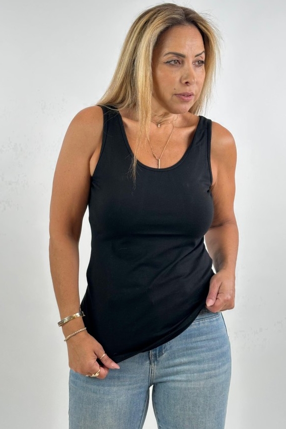 גופייה כותנה לייקרה 