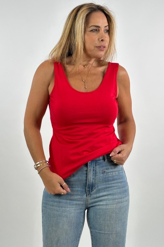 גופייה כותנה לייקרה 